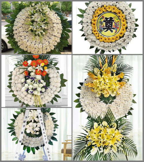 河南南阳镇平县卢医镇金佛寺村花圈速递